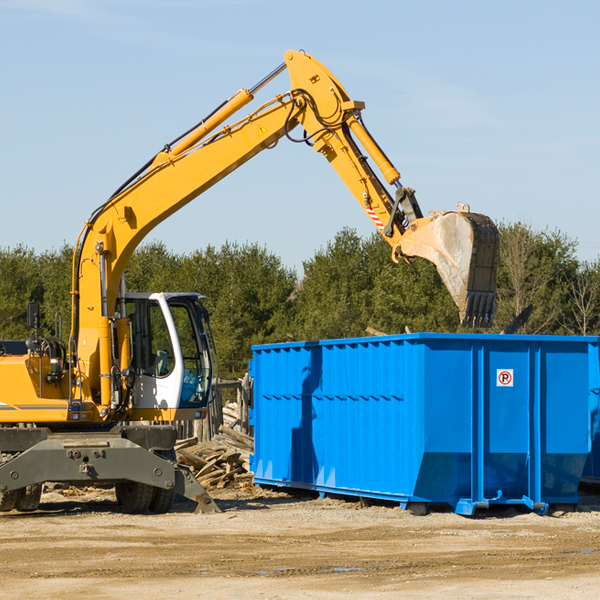 how does a residential dumpster rental service work in The Ranch MN